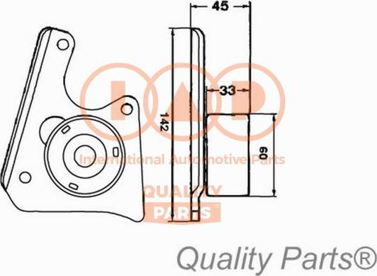 IAP QUALITY PARTS 127-06022 - Натяжной ролик, зубчатый ремень ГРМ autospares.lv