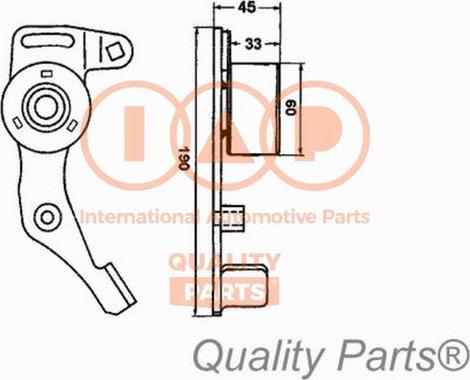 IAP QUALITY PARTS 12716051 - Натяжной ролик, зубчатый ремень ГРМ autospares.lv