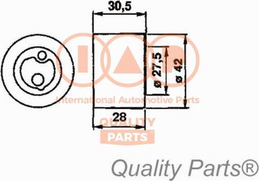 IAP QUALITY PARTS 12716061 - Натяжной ролик, зубчатый ремень ГРМ autospares.lv