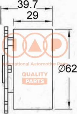 IAP QUALITY PARTS 127-10045 - Натяжной ролик, зубчатый ремень ГРМ autospares.lv