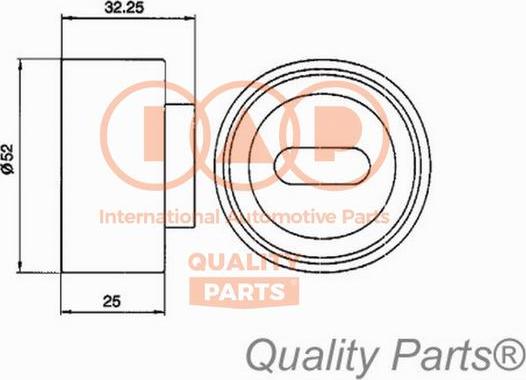 IAP QUALITY PARTS 127-11010 - Натяжной ролик, зубчатый ремень ГРМ autospares.lv