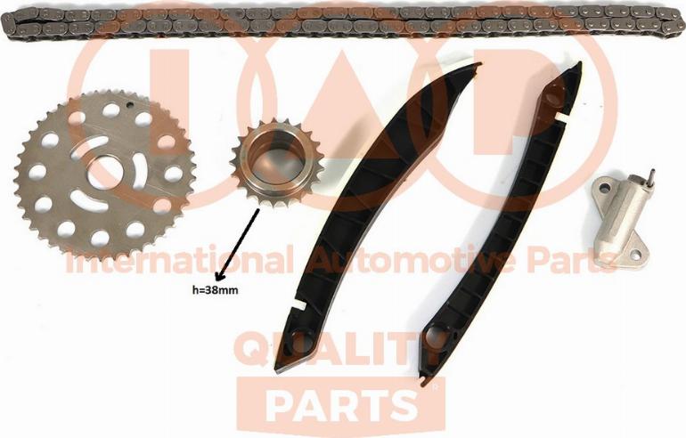 IAP QUALITY PARTS 127-13117KP - Комплект цепи привода распредвала autospares.lv