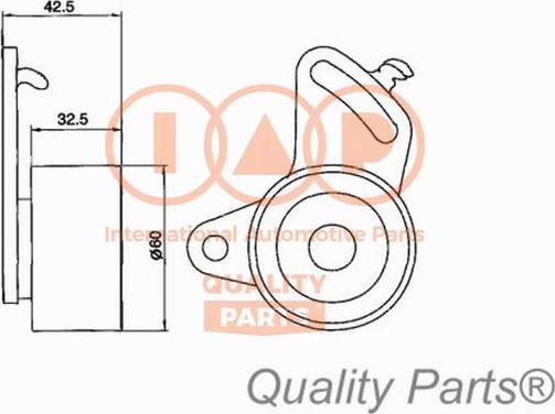 IAP QUALITY PARTS 127-17050 - Натяжной ролик, зубчатый ремень ГРМ autospares.lv