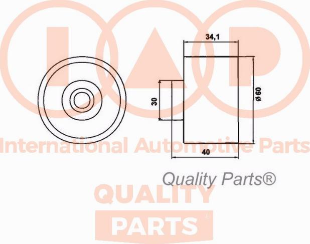 IAP QUALITY PARTS 127-21054 - Натяжной ролик, зубчатый ремень ГРМ autospares.lv