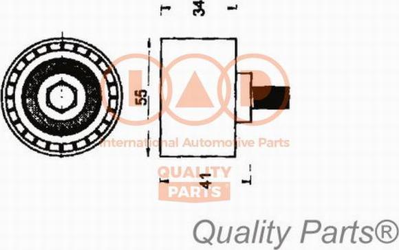 IAP QUALITY PARTS 127-21056 - Натяжной ролик, зубчатый ремень ГРМ autospares.lv