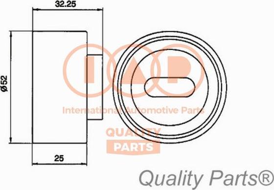 IAP QUALITY PARTS 12721030 - Натяжной ролик, зубчатый ремень ГРМ autospares.lv