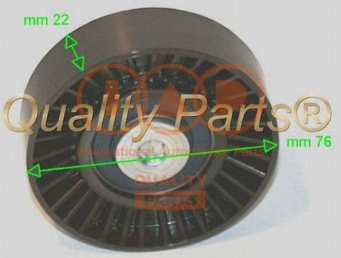 IAP QUALITY PARTS 12721155G - Ролик, поликлиновый ремень autospares.lv