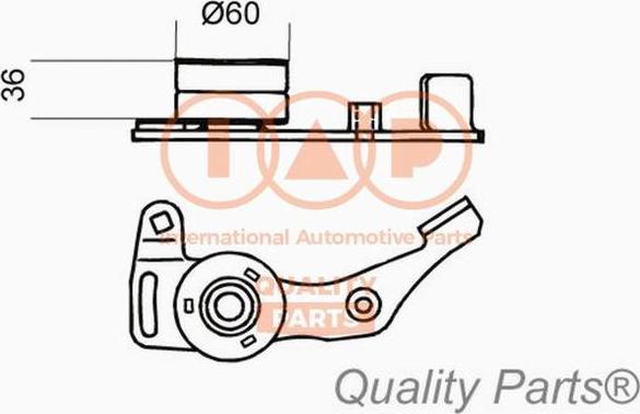 IAP QUALITY PARTS 127-22010 - Натяжитель, ремень ГРМ autospares.lv