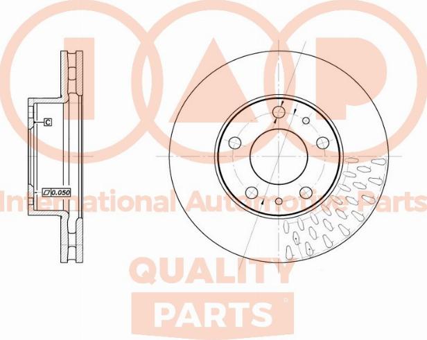 IAP QUALITY PARTS 709-08030 - Тормозной диск autospares.lv