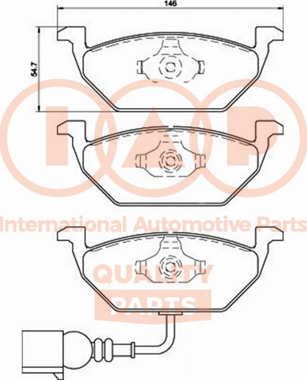 IAP QUALITY PARTS 704-50041 - Тормозные колодки, дисковые, комплект autospares.lv