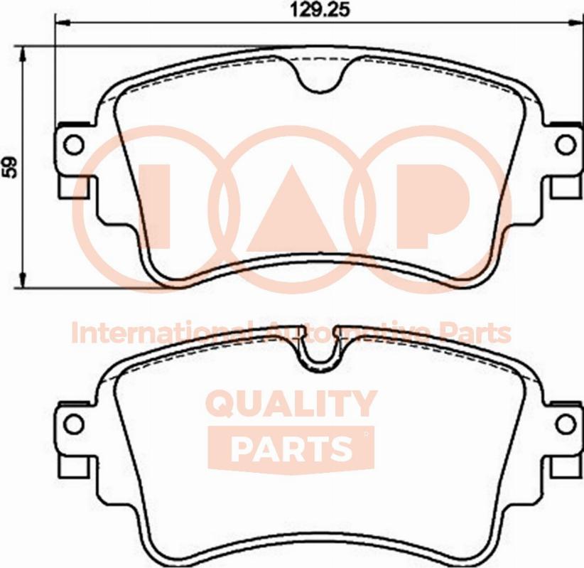 IAP QUALITY PARTS 704-50066P - Тормозные колодки, дисковые, комплект autospares.lv