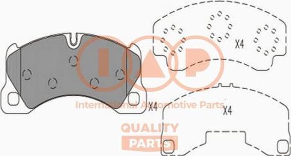 IAP QUALITY PARTS 704-50000X - Тормозные колодки, дисковые, комплект autospares.lv