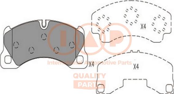 IAP QUALITY PARTS 704-50000 - Тормозные колодки, дисковые, комплект autospares.lv