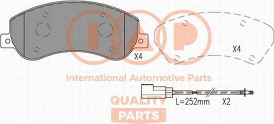 IAP QUALITY PARTS 704-50010X - Тормозные колодки, дисковые, комплект autospares.lv