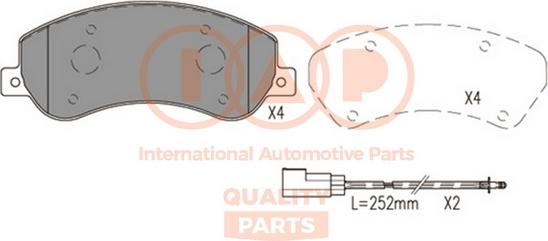 IAP QUALITY PARTS 704-50010 - Тормозные колодки, дисковые, комплект autospares.lv