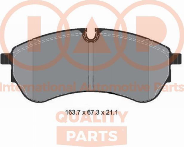 IAP QUALITY PARTS 704-50020 - Тормозные колодки, дисковые, комплект autospares.lv