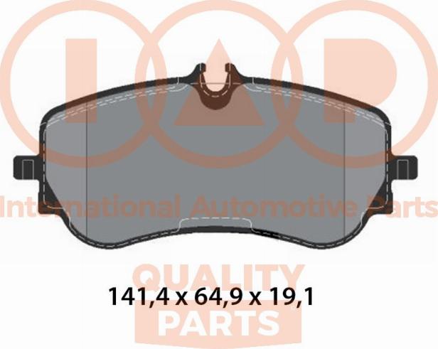 IAP QUALITY PARTS 704-50021 - Тормозные колодки, дисковые, комплект autospares.lv