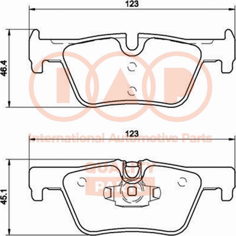 IAP QUALITY PARTS 704-51032P - Тормозные колодки, дисковые, комплект autospares.lv