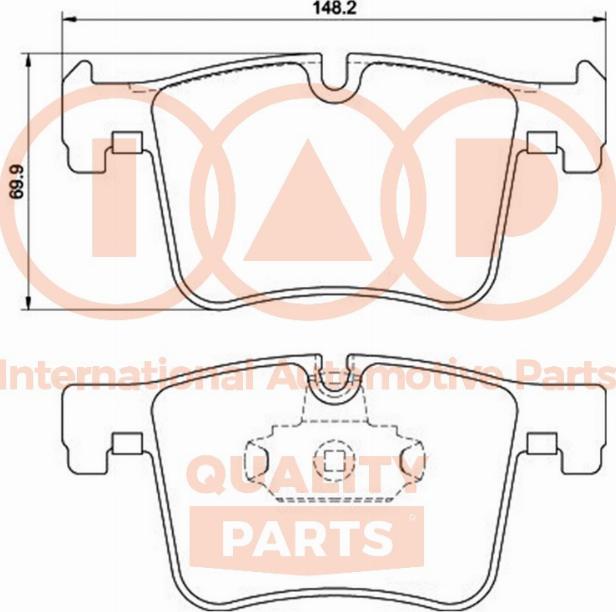 IAP QUALITY PARTS 704-51130P - Тормозные колодки, дисковые, комплект autospares.lv