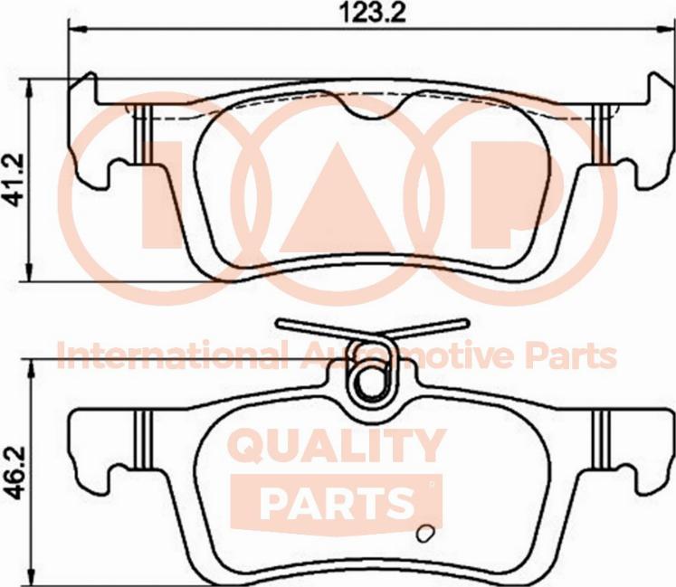 IAP QUALITY PARTS 704-52031P - Тормозные колодки, дисковые, комплект autospares.lv