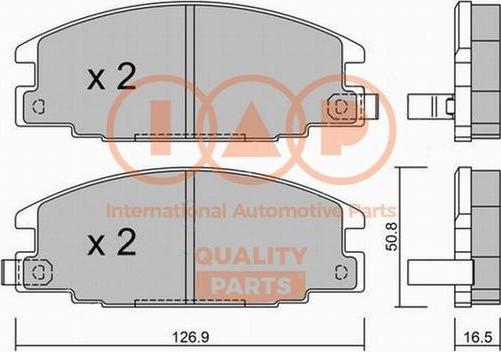 IAP QUALITY PARTS 704-09011P - Тормозные колодки, дисковые, комплект autospares.lv