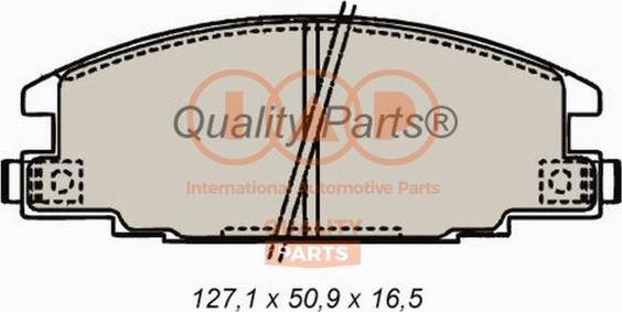 IAP QUALITY PARTS 704-09011 - Тормозные колодки, дисковые, комплект autospares.lv