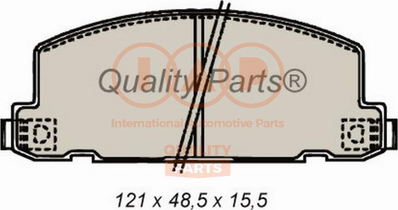 IAP QUALITY PARTS 704-09020 - Тормозные колодки, дисковые, комплект autospares.lv