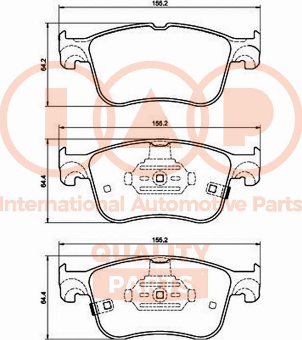 IAP QUALITY PARTS 704-04044 - Тормозные колодки, дисковые, комплект autospares.lv