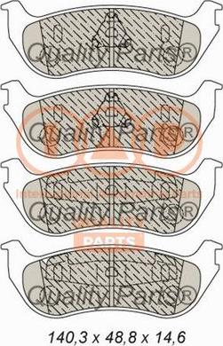 IAP QUALITY PARTS 704-04014 - Тормозные колодки, дисковые, комплект autospares.lv