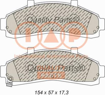 IAP QUALITY PARTS 704-04011 - Тормозные колодки, дисковые, комплект autospares.lv