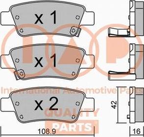 IAP QUALITY PARTS 704-06066P - Тормозные колодки, дисковые, комплект autospares.lv