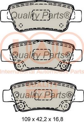 IAP QUALITY PARTS 704-06066 - Тормозные колодки, дисковые, комплект autospares.lv