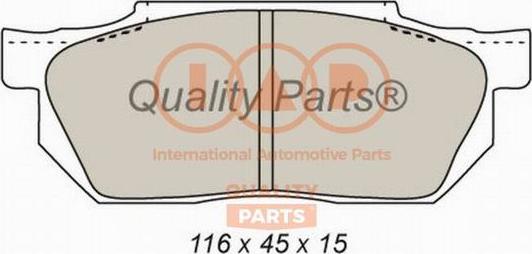 IAP QUALITY PARTS 704-06013 - Тормозные колодки, дисковые, комплект autospares.lv