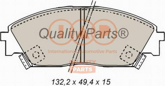 IAP QUALITY PARTS 704-06012 - Тормозные колодки, дисковые, комплект autospares.lv