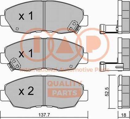 IAP QUALITY PARTS 704-06036P - Тормозные колодки, дисковые, комплект autospares.lv