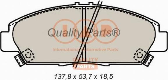 IAP QUALITY PARTS 704-06036 - Тормозные колодки, дисковые, комплект autospares.lv