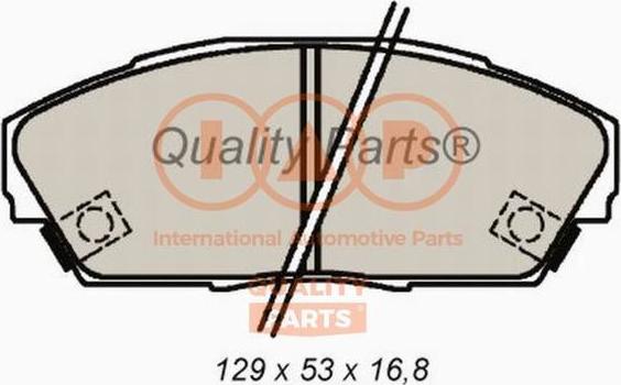 IAP QUALITY PARTS 704-06033 - Тормозные колодки, дисковые, комплект autospares.lv