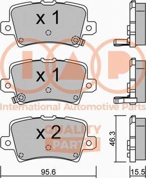 IAP QUALITY PARTS 704-06029P - Тормозные колодки, дисковые, комплект autospares.lv