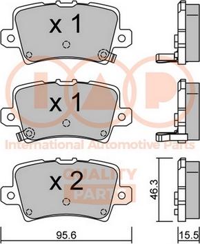 IAP QUALITY PARTS 704-06029 - Тормозные колодки, дисковые, комплект autospares.lv