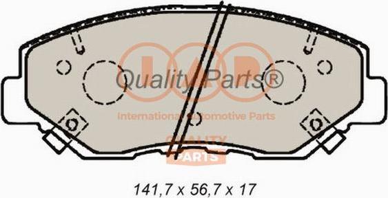 4U Autoparts 37533HN - Тормозные колодки, дисковые, комплект autospares.lv