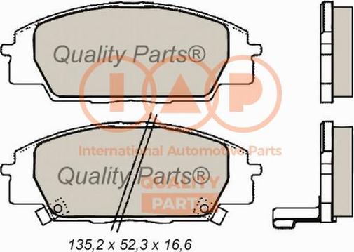 IAP QUALITY PARTS 704-06023 - Тормозные колодки, дисковые, комплект autospares.lv