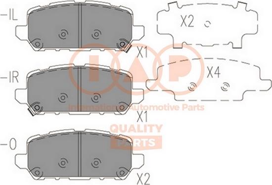 IAP QUALITY PARTS 704-06071 - Тормозные колодки, дисковые, комплект autospares.lv