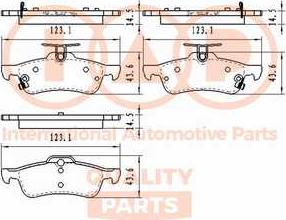 IAP QUALITY PARTS 704-06111 - Тормозные колодки, дисковые, комплект autospares.lv