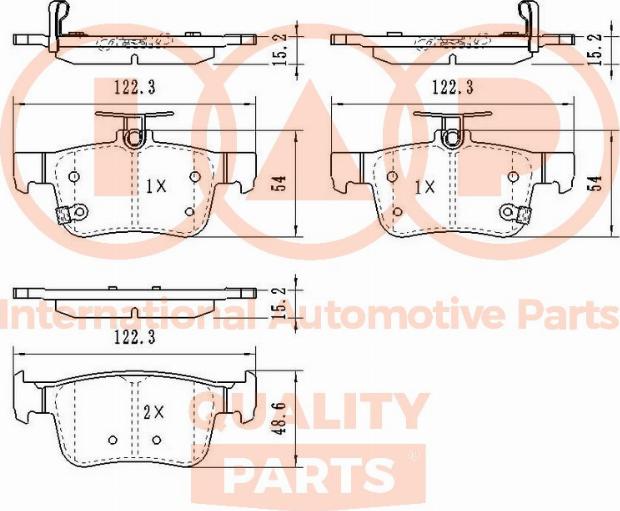 IAP QUALITY PARTS 704-06112 - Тормозные колодки, дисковые, комплект autospares.lv