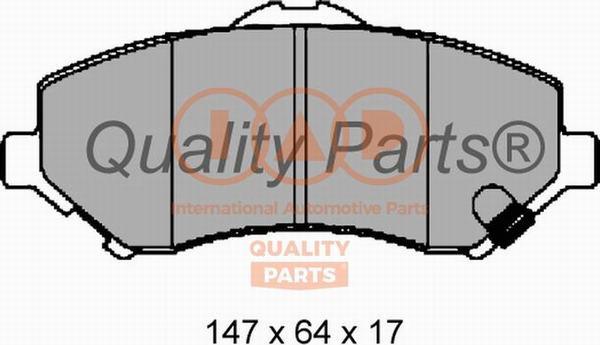 IAP QUALITY PARTS 704-00029 - Тормозные колодки, дисковые, комплект autospares.lv