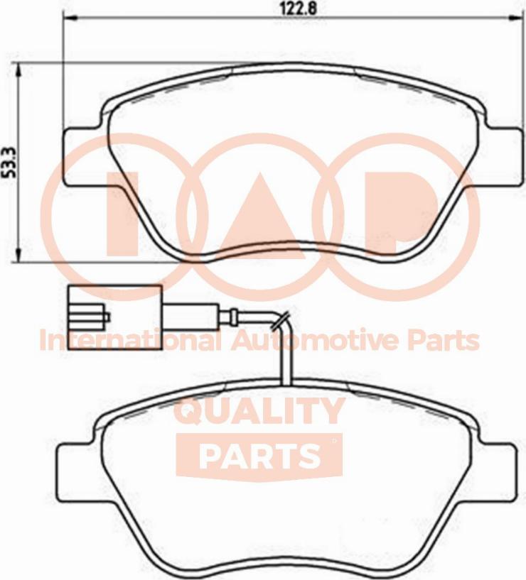 IAP QUALITY PARTS 704-08052 - Тормозные колодки, дисковые, комплект autospares.lv