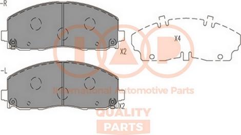 IAP QUALITY PARTS 704-08011 - Тормозные колодки, дисковые, комплект autospares.lv