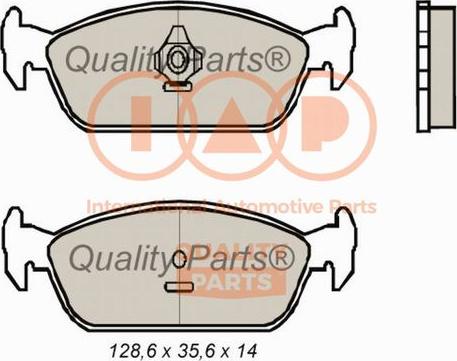 IAP QUALITY PARTS 704-03092 - Тормозные колодки, дисковые, комплект autospares.lv