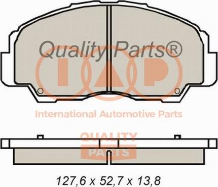 IAP QUALITY PARTS 704-03030 - Тормозные колодки, дисковые, комплект autospares.lv