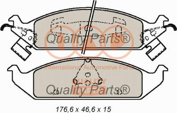 IAP QUALITY PARTS 704-02040 - Тормозные колодки, дисковые, комплект autospares.lv